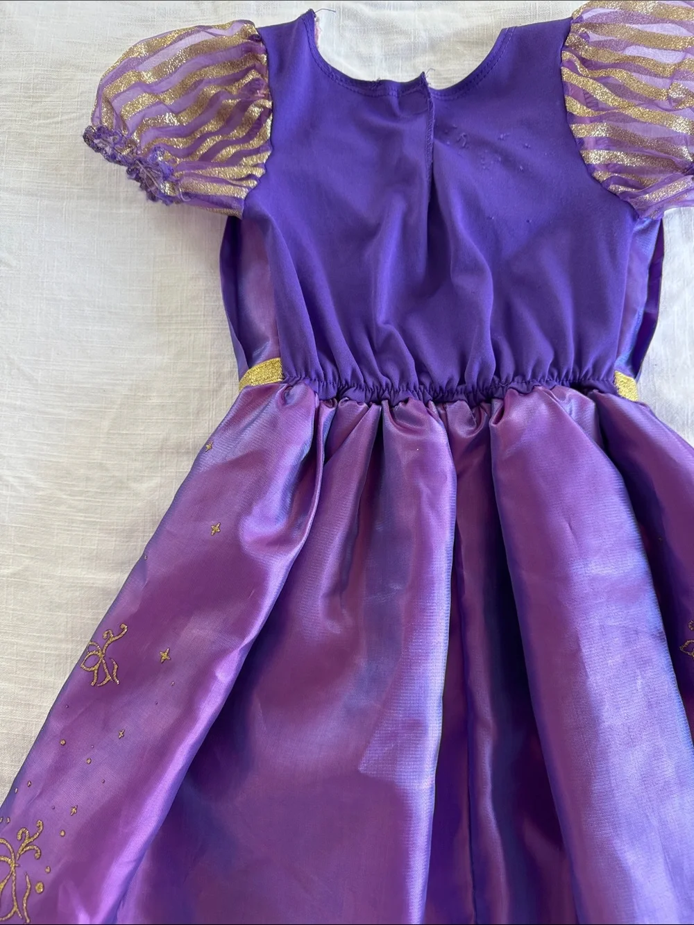 Disney Purple and Pink Princess Dress-Up Gown with Gold Trim